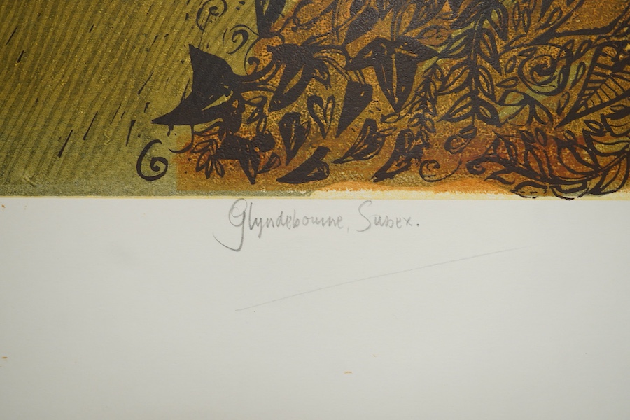 Robert Tavener (1920-2004), artists proof screenprint, ‘Glyndebourne, Sussex’, signed in pencil, 60 x 77cm, unframed